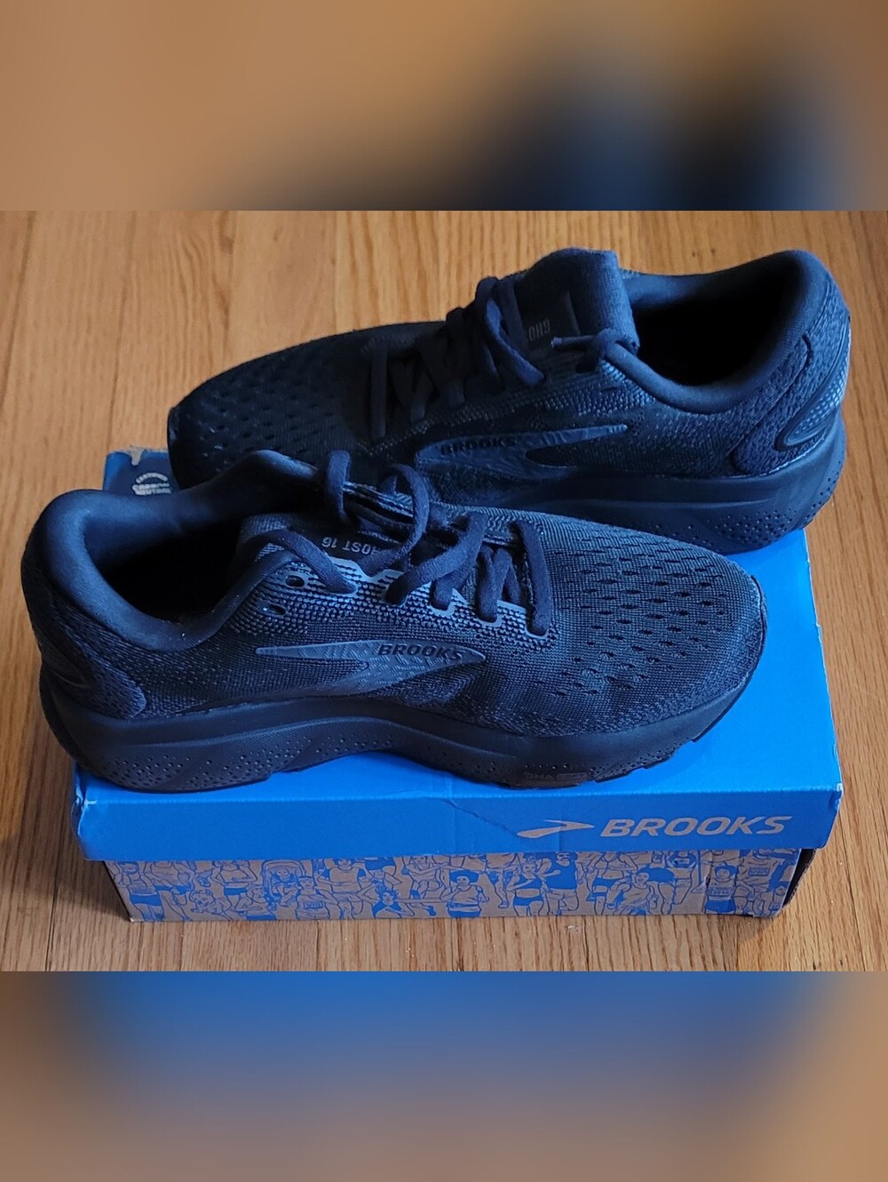 Brooks Ghost 16 Black Running Shoes- NEW with Box (NIB) Size: 7 - Picture 13 of 13